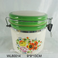 ceramic airtight container with full decal